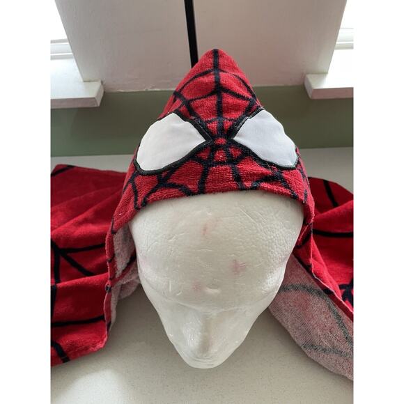 Marvel Spider-Man Hooded Bath Towel Wrap 100% Cotton Size 22" x 51" - Picture 1 of 6